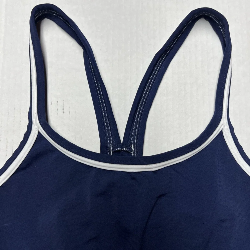 Dolfin‎ Swimwear Bikini Top Navy Blue & White Medium